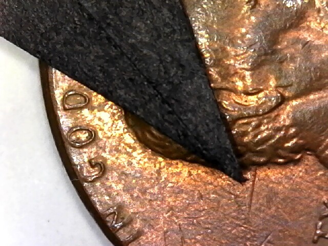 1988 LINCOLN PENNY ERROR ( DIE CLASH + BROAD STRUCK ) #67L