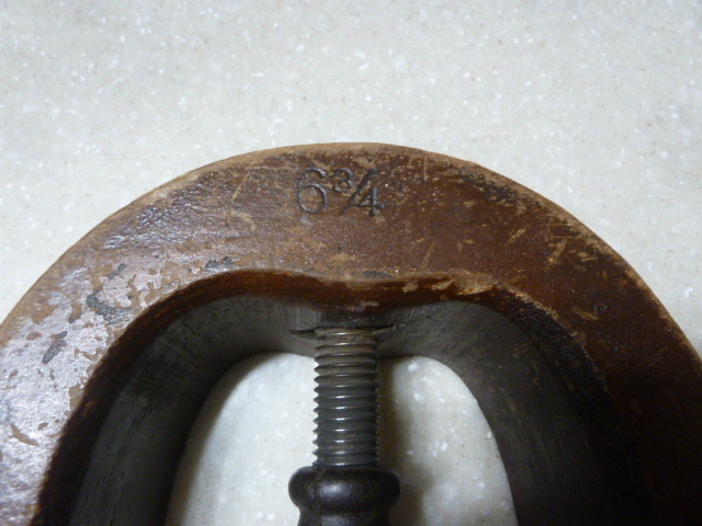 Antique Wooden & Iron Hat Stretcher Millinery Hatter Block Expands Nice