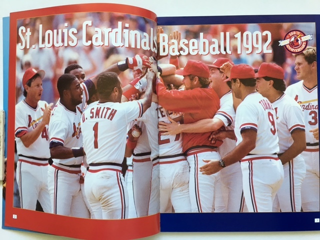 St. Louis Cardinals 1992 Yearbook   100th Anniversary   Ozzie Smith