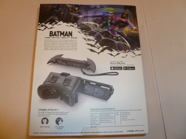 VRSE Batman Virtual Reality Set  IR controller VR headset, game included, New