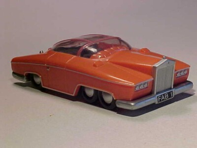 4 INCH 1965 Rolls-Royce Lady Penelope Thunderbirds ITC 1:50 Plastic Mint Loose