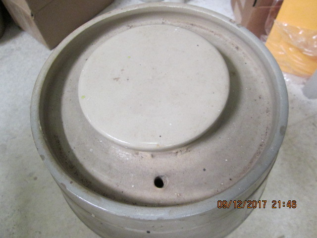 Vintage Stoneware/Crock Dispenser W/Lid