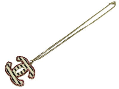 アクセサリー CHANEL Coco Mark Rhinestone Necklace Chanel Coco Mark Rhinestone B Necklace 06A 2006 Fall/Winter