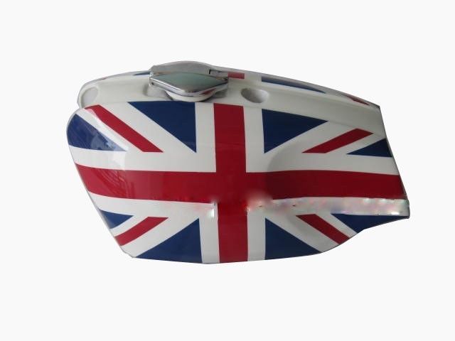 BSA B25 B44 Star Fire Multi Colored Painted Steel Gas Fuel Tank With Cap 