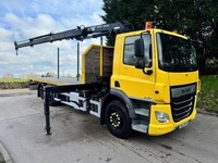 2023 23 DAF CF 340 E6 6X2 24ft flat bed remote atlas 135.2 crane PSS 64kms