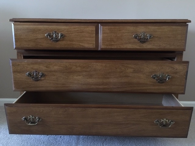 3 Drawer Chest Dresser Bedroom Maple Cabinet Wood Furniture 42