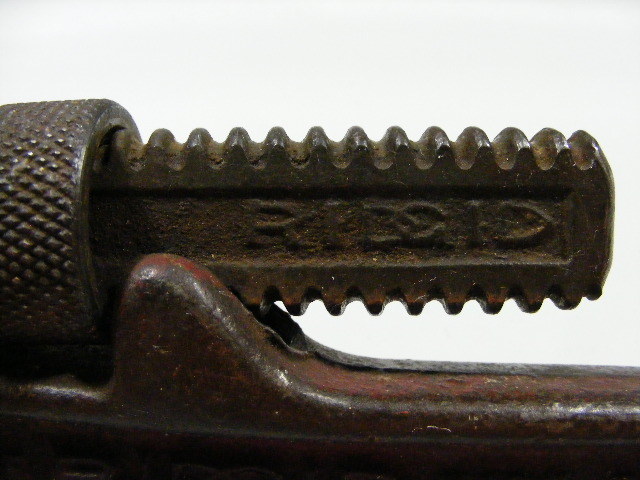 Ridgid Steel Pipe Adjustable Wrench Vintage Antique Patent 1721623 Elyria USA 14