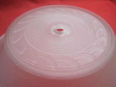 Vintage CEILING LIGHT LAMP FLUSH MOUNT Antique?  Textured Glass 12 1/4