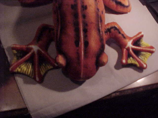 Fiesta Large Bright Multi-Colorful Soft Plush Frog