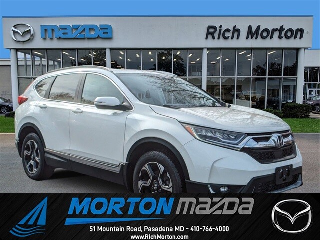 2017 Honda CR-V Touring 80431 Miles White Diamond Pearl 4D Sport Utility 1.5L I4