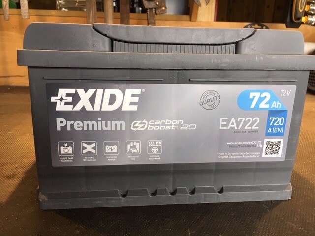 Аккумулятор exide ea722 характеристики