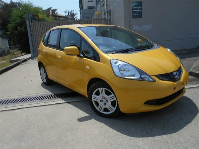 2010 Honda Jazz GE MY10 GLi Yellow 5 Speed Automatic Hatchback | Cars