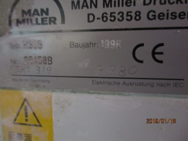 Man Roland 305 5 colour printing press