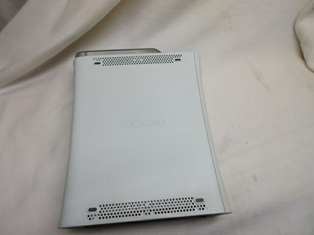 White Xbox 360 with External Hard Drive