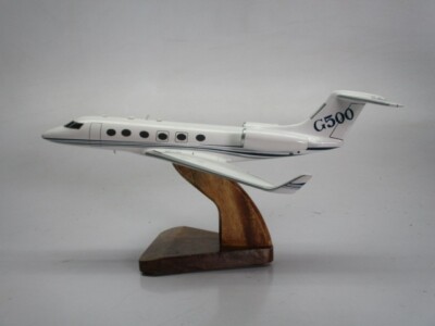 Gulfstream G500 Twin Engine Business G-500 Airplane Desktop Wood Model Small New