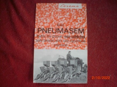 ANCIENNE  BROCHURE   PUBLICITAIRE   SEMOIR   PRECISION   COREMA   PNEUMASEM