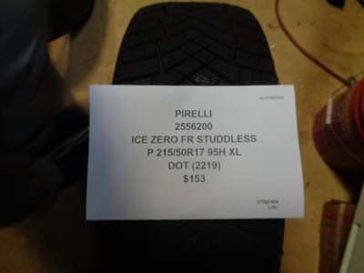1 NOS PIRELLI ICE ZERO FR STUDDLESS P 215 50 17 95H XL TIRE 2556200 CQ2