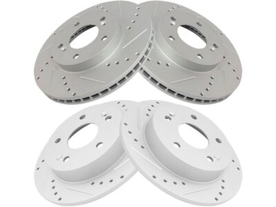 TRQ 67HY97M Brake Rotor Set Fits 1996-1998 Acura RL