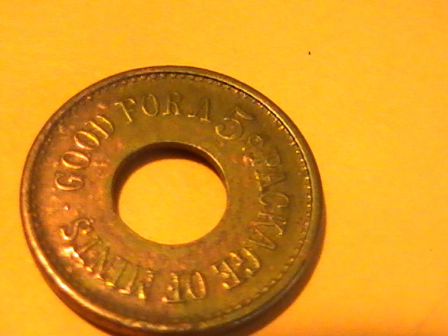 TOKEN EARLY TOKEN ALL QUALITY MINTS GOOD FOR A 5c PACKAGE OF MINTS