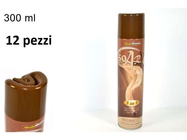 Set 12 Pz Deodorante Per Ambiente Spray Profumo Casa 300ml Antitabacco dfh