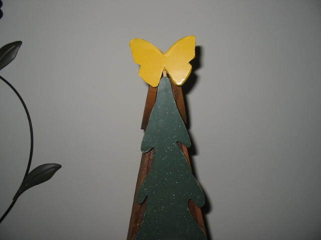 Large Rustic A-frame Birdhouse with Pine tree front - Cedar sides - bird perch