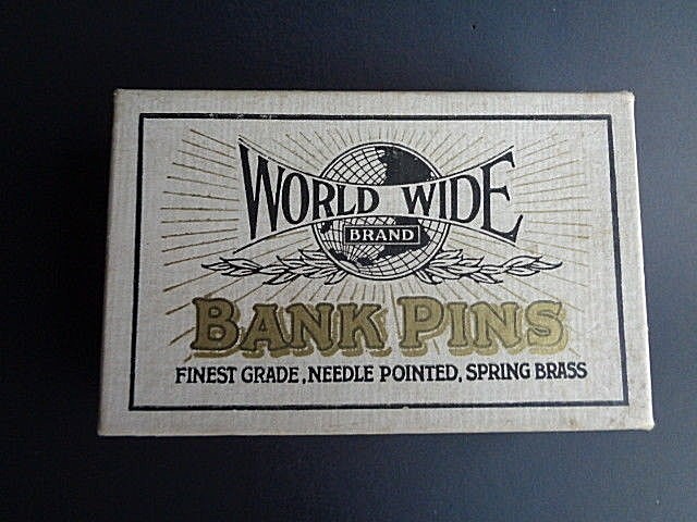 Bank Pin Lot with Boxes World Wide NO 6 and Defender 2 Inch Steel