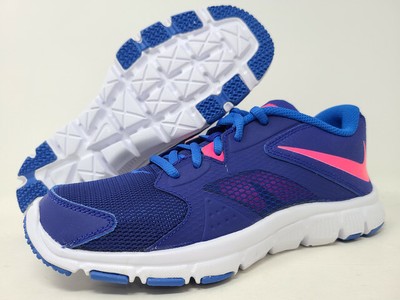 

Кроссовки для бега Nike Girls Flex Supreme TR 3, синий/розовый/кобальтовый, 6 м, США, для больших детей, Blue/pink/cobalt