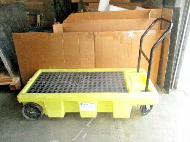 Enpac 5200-YE Drum Spill Platform Cart, Poly - Spillcart, 63x29x13", 100382