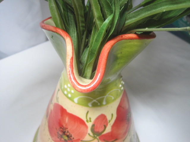 Vintage Ceramic Pitcher Vase Made in France 9