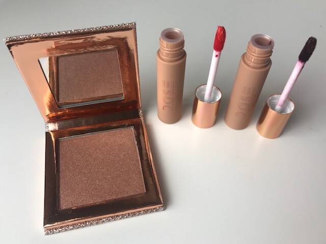 Desi x Katy Dose of Colors Highlighter, Hot Fire & Savage Liquid Lipsticks