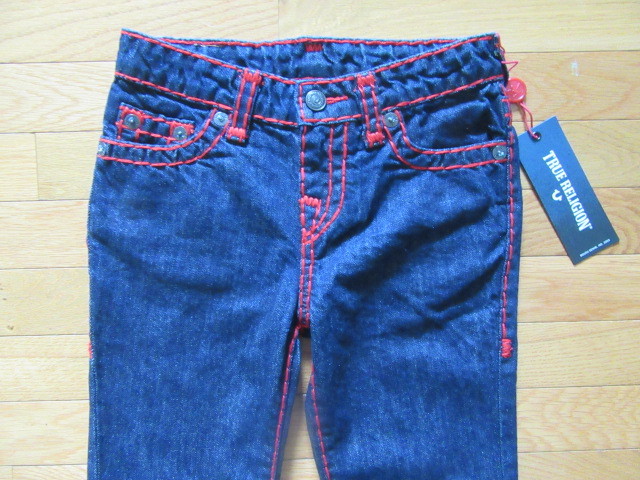 TRUE RELIGION BOYS GENO CONTRAST SUPER T JEANS, ADJUSTABLE WAIST, NWT $129, 7