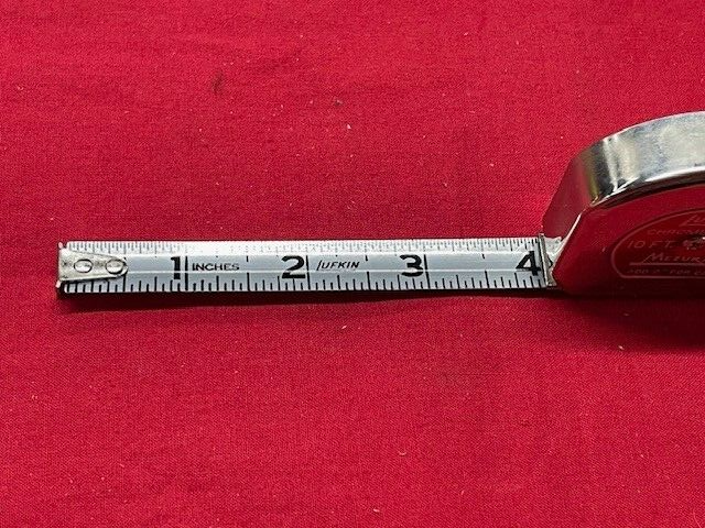 LUFKIN C9210 10' x 1/2" MEZURALL CHROME CLAD  TAPE RULE - VINTAGE!