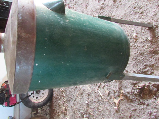 Antique primitive rustic gravity cream separator Superior 14 gal 1920's GREEN