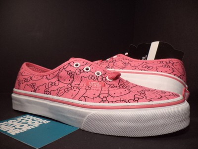 KIDS 2011 VANS AUTHENTIC PS HELLO KITTY PINK WHITE BLACK VN-0KUKL8T NEW 3Y 3