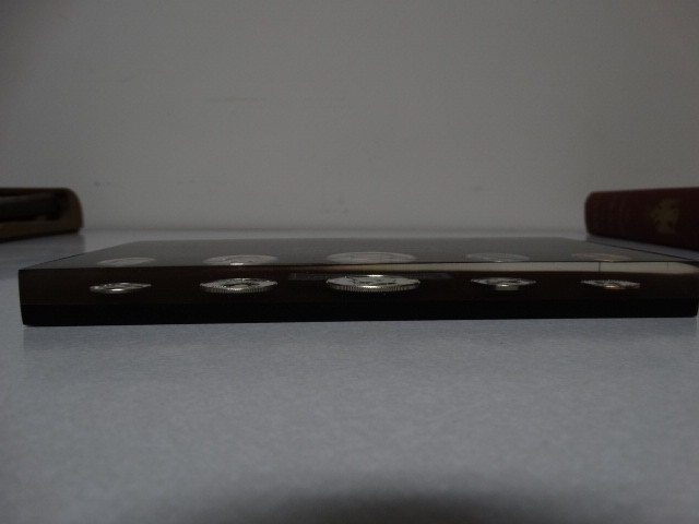 1964 UNCIRCULATED MINT SET PRESERVED IN CLEAR ACRYLIC