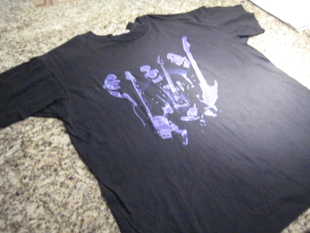 G3 steve vai joe satriani eric johnson 1997 concert tour t shirt XL black