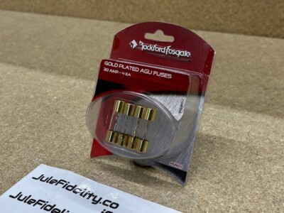 Rockford Fosgate CPG30U Car Audio 30 Amp AGU Platinum-Plated Fuse - 4 Pack NEW