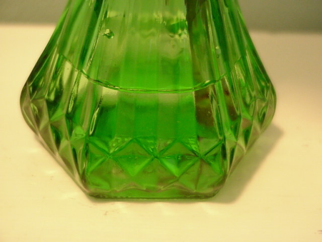 Vintage Hoosier Green Glass Petite Bud Vase