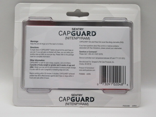 Sentry Capguard Flea Treatment 6 Months for Dogs Over 25lbs