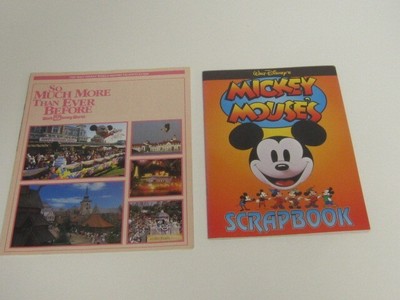 Vintage 1988 Walt Disney World Vacations Florida Guide MICHAEL JACKSON Scrapbook