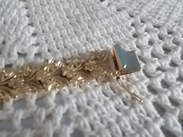 BEAUTIFUL! Michael Anthony 14k Yellow Gold Diamond Cut Floral Bracelet 15g NICE!