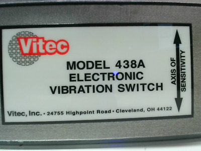 VITEC 438A 53284-1 Electronic Vibration Switch 12/220VAC NEMA 4 - New No Box