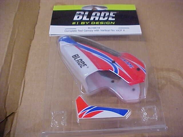 BLADE  BLH3518 = COMPLETE CANOPY WITH VERTICAL FIN: mCP X (NEW)