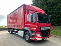 2014 64 DAF CF 290 Euro 6 6x2 26ft curtainsider with mounty moffet kit