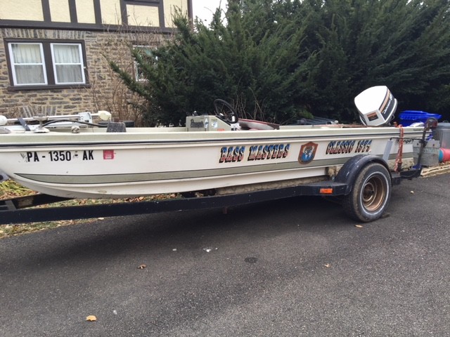 1974 Ranger 16' Bass Boat & Trailer - Pennsylvania