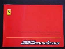 Ferrari F1 360 Warranty Manual_Card_ Modena Warranty Book 1999 Booklet OEM | eBay