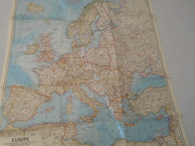 1969  MAP OF EUROPE NATIONAL GEOGRAPHIC (35)