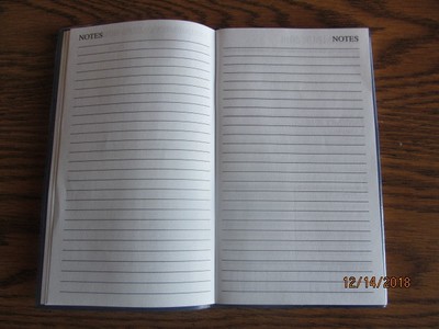 2019 Weekly Blue PLANNER Calendar Pocket Purse Organizer