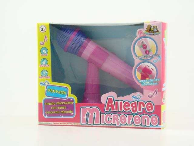 Allegro Microfono Con Luci e Suoni Riproduce La Voce Gioco Giocattolo dfh