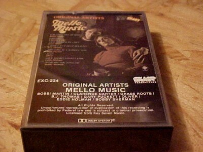 Exact CASSETTE Original ARTISTS ''MELLO MUSIC'' 1980 GRASS ROOTS GARY PUCKETT ++++